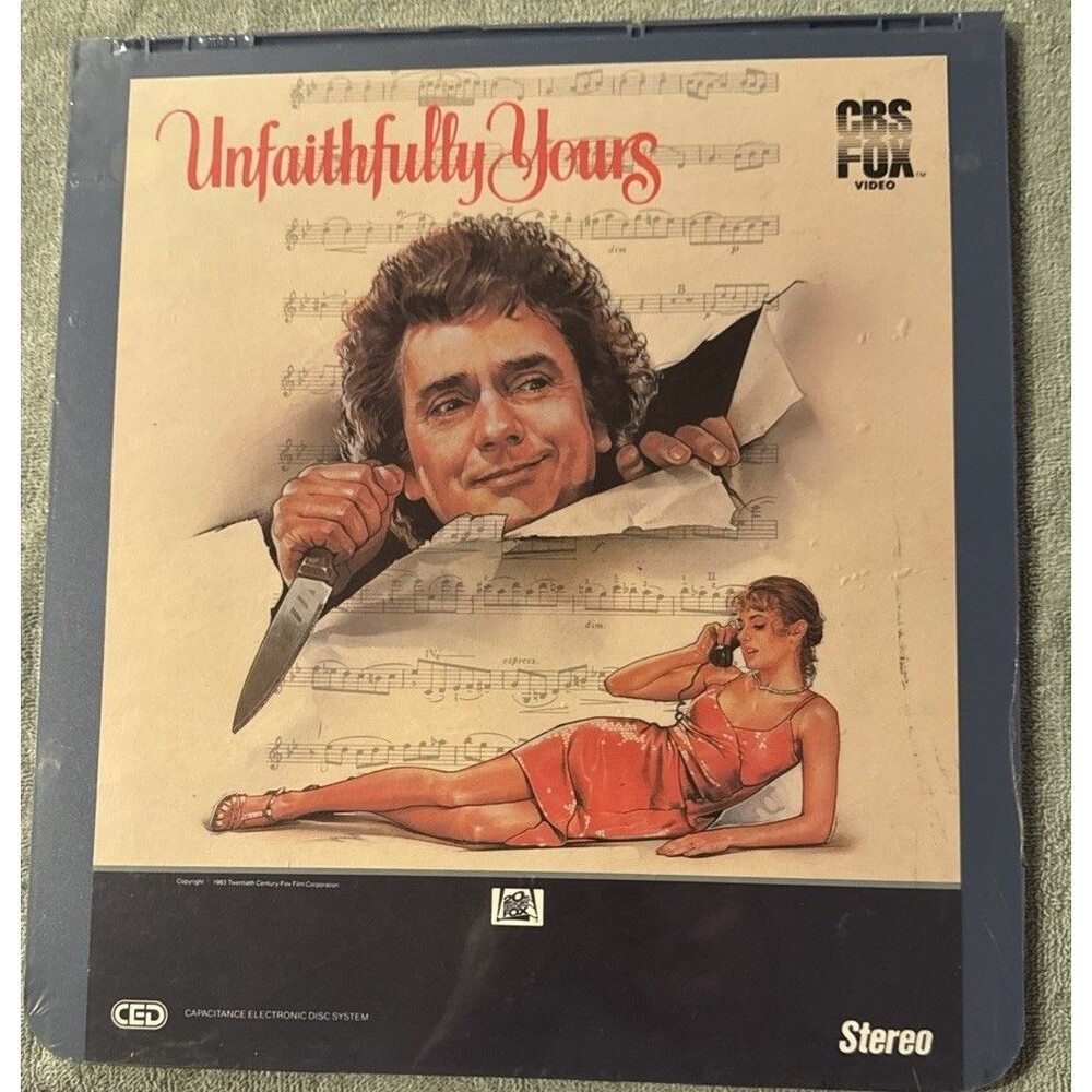 Unfaithfully Yours CED Video Disc Movie NEW SEALED